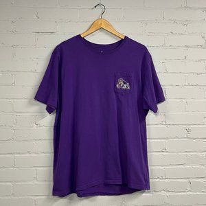 Southern Tide Men's Purple Men's James Madison (JMU Pocket) T-Shirt
